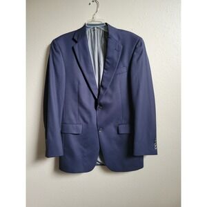 Hart Schaffner Marx 38R Navy Gold Trumpeter Men's‎ Navy Blazer Suit Jacket